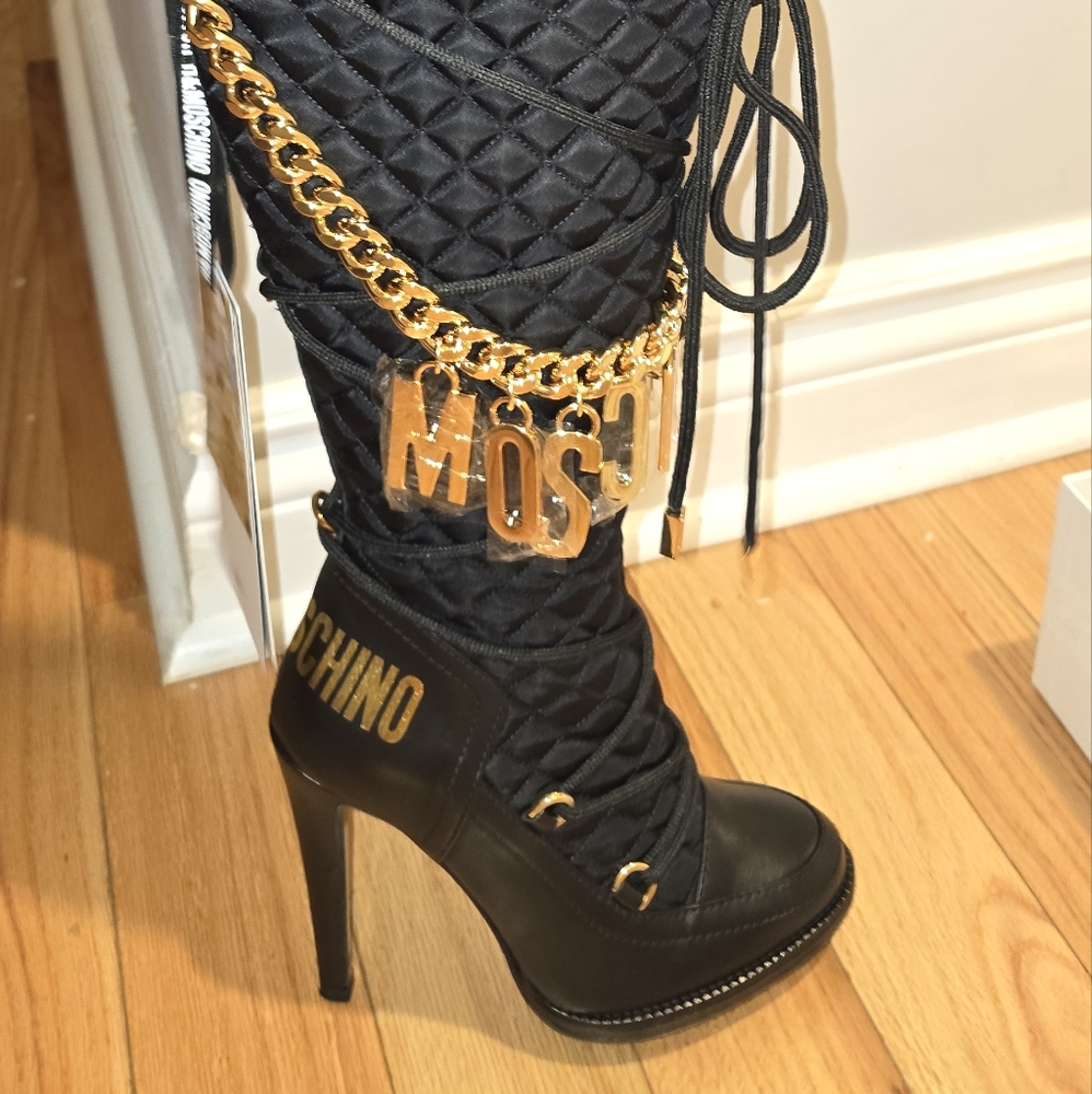 Brand New in Box H&Moschino Boots